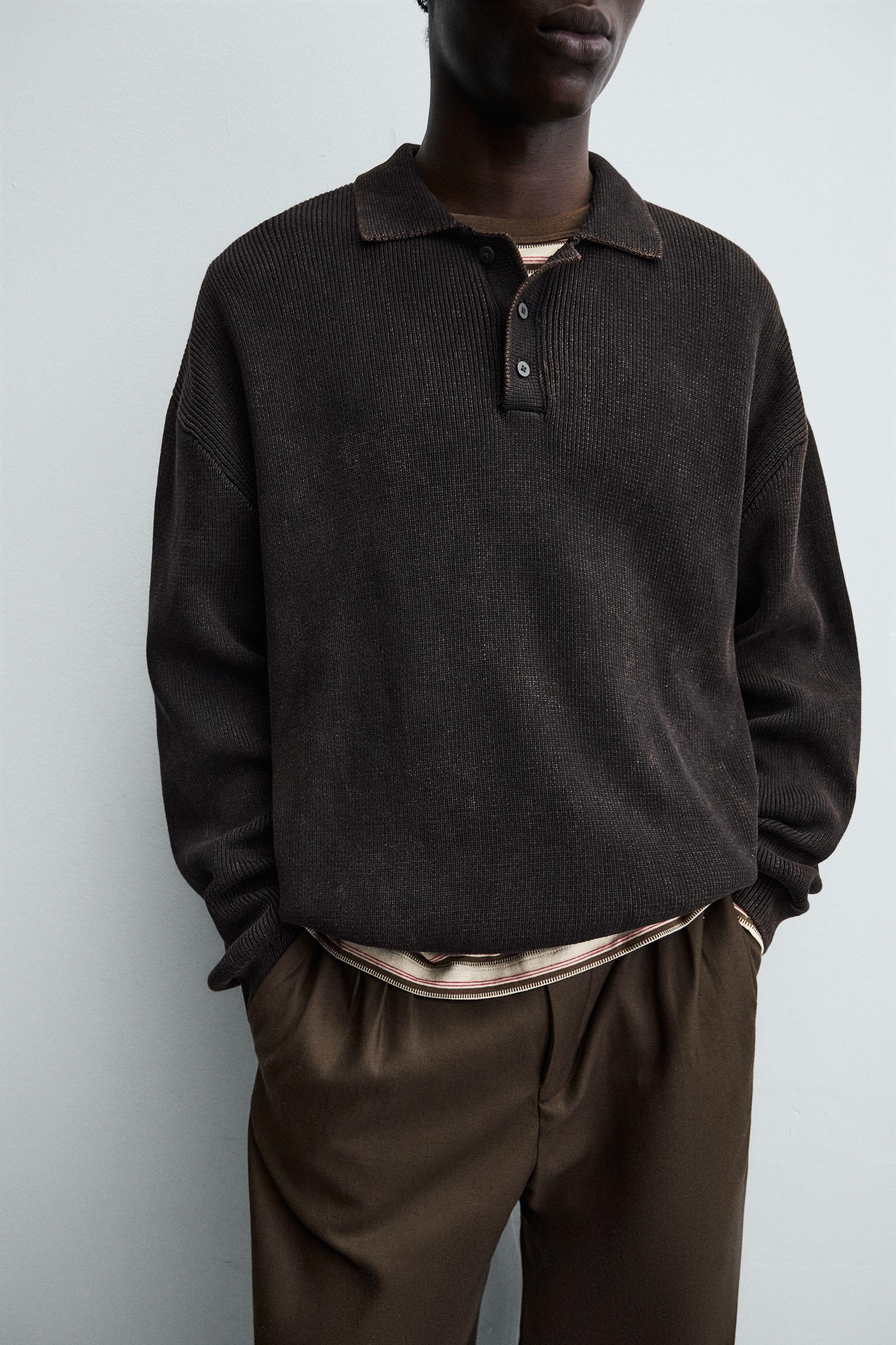 POLO EN MAILLE DÉLAVÉ